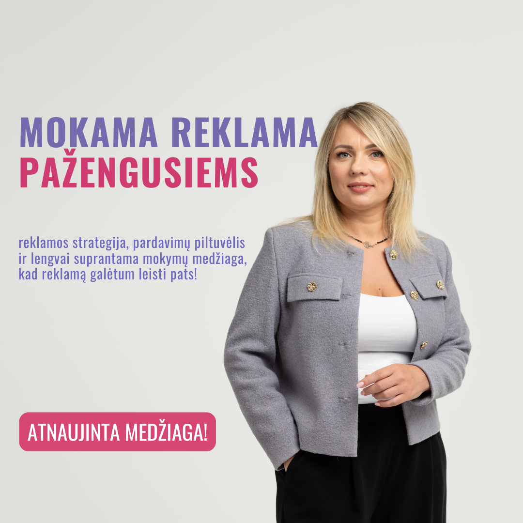 META Ads mokymai pažengusiems