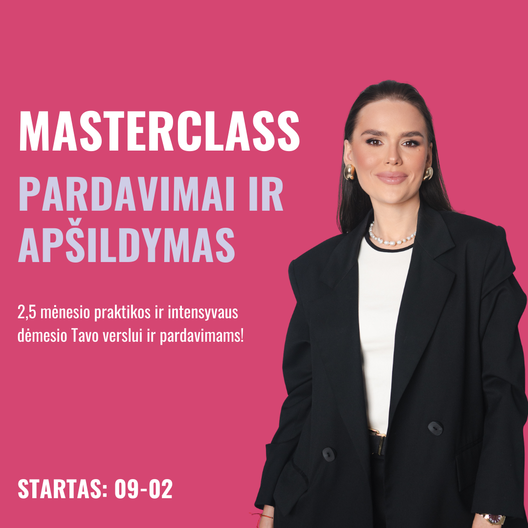 Pardavimų ir apšildymo Masterclass | 10 savaičių intensyvi praktika