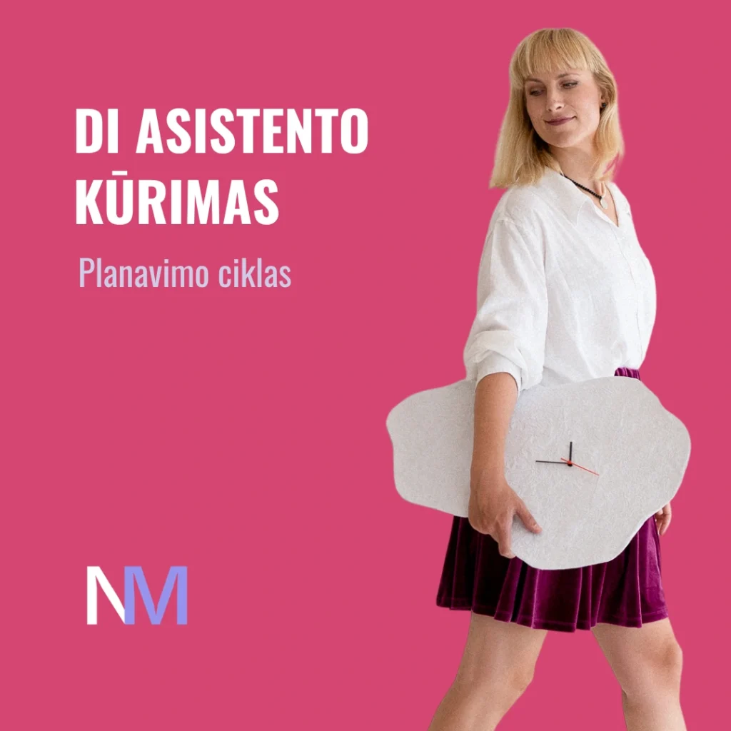 Marketingo akademija planavimo mokymai DI asistento kurimas