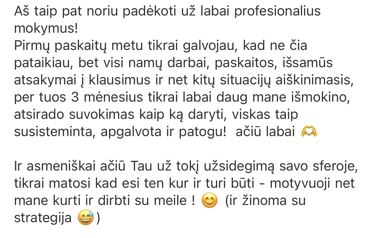 Nekenčiu marketingo SMM kursai atsiliepimai 7