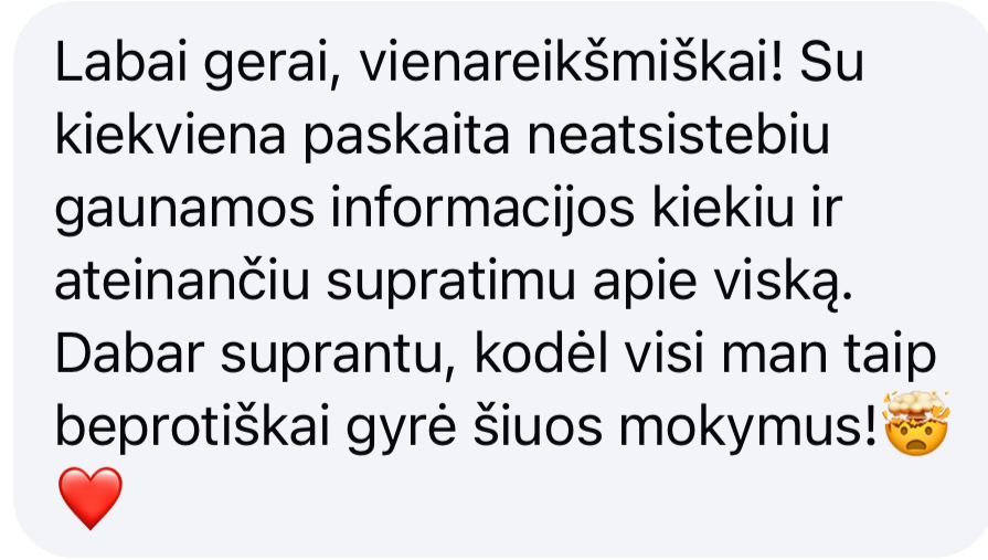 Nekenčiu marketingo SMM kursai atsiliepimai 10