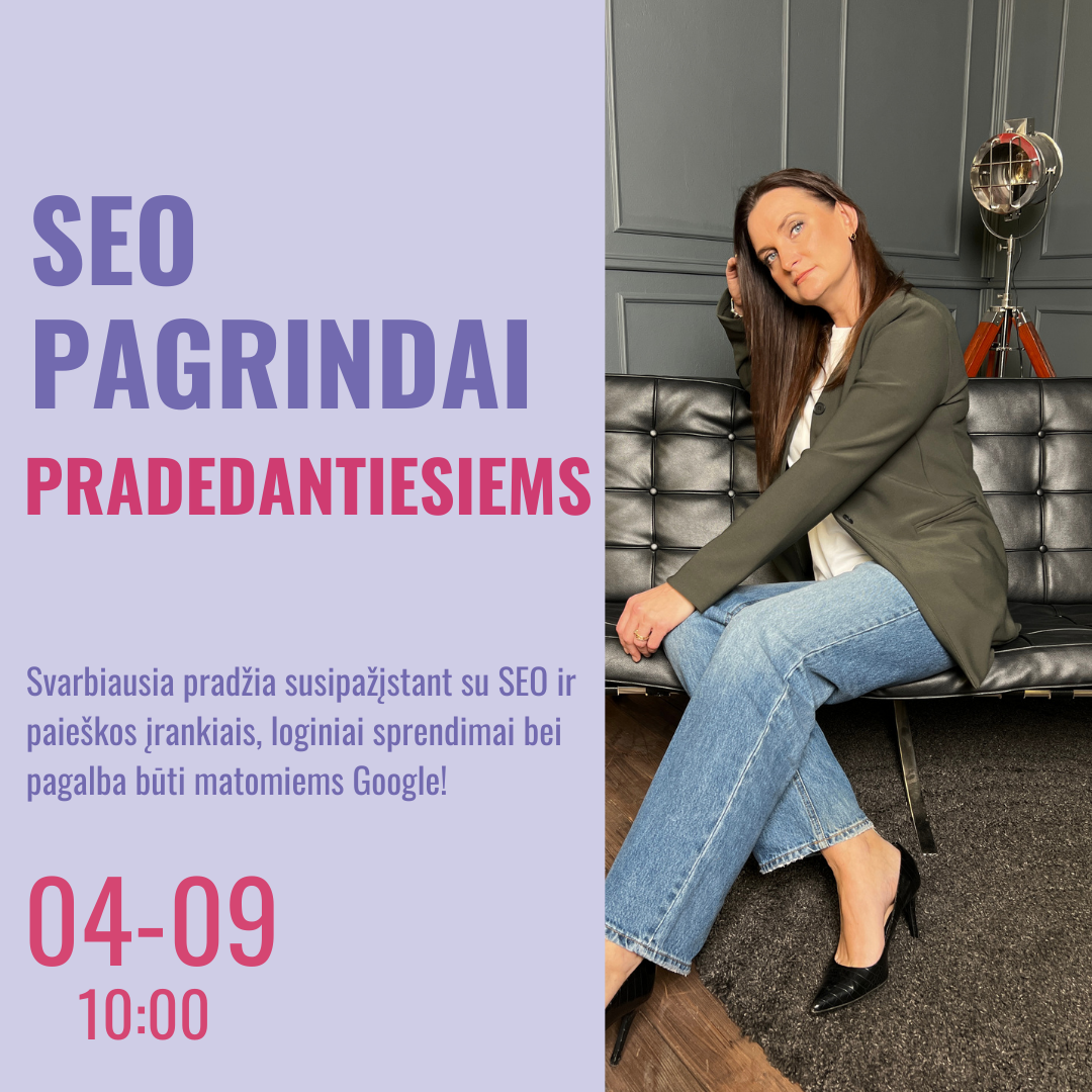 SEO pagrindai | Mokymai pradedantiesiems