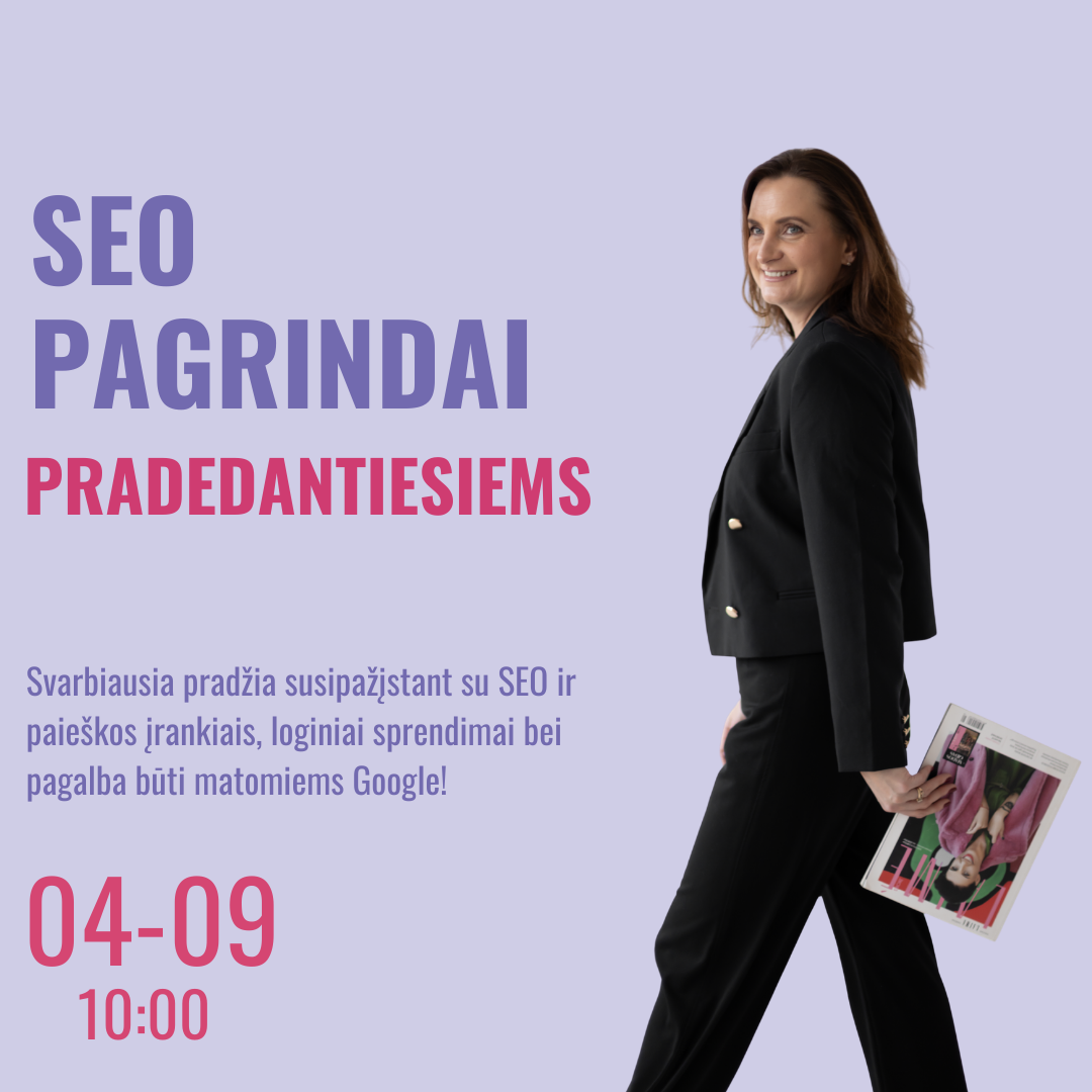 SEO pagrindai | Mokymai pradedantiesiems