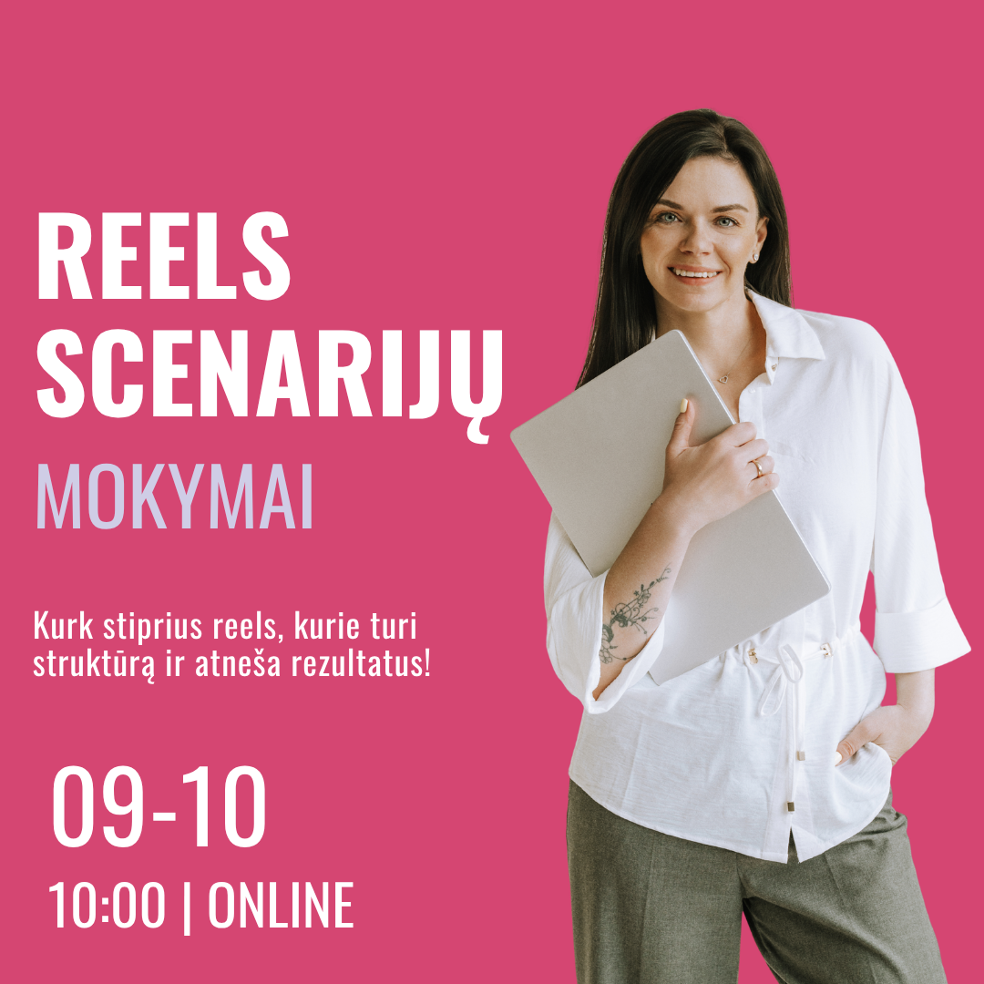 Reels scenarijų kūrimo mokymai
