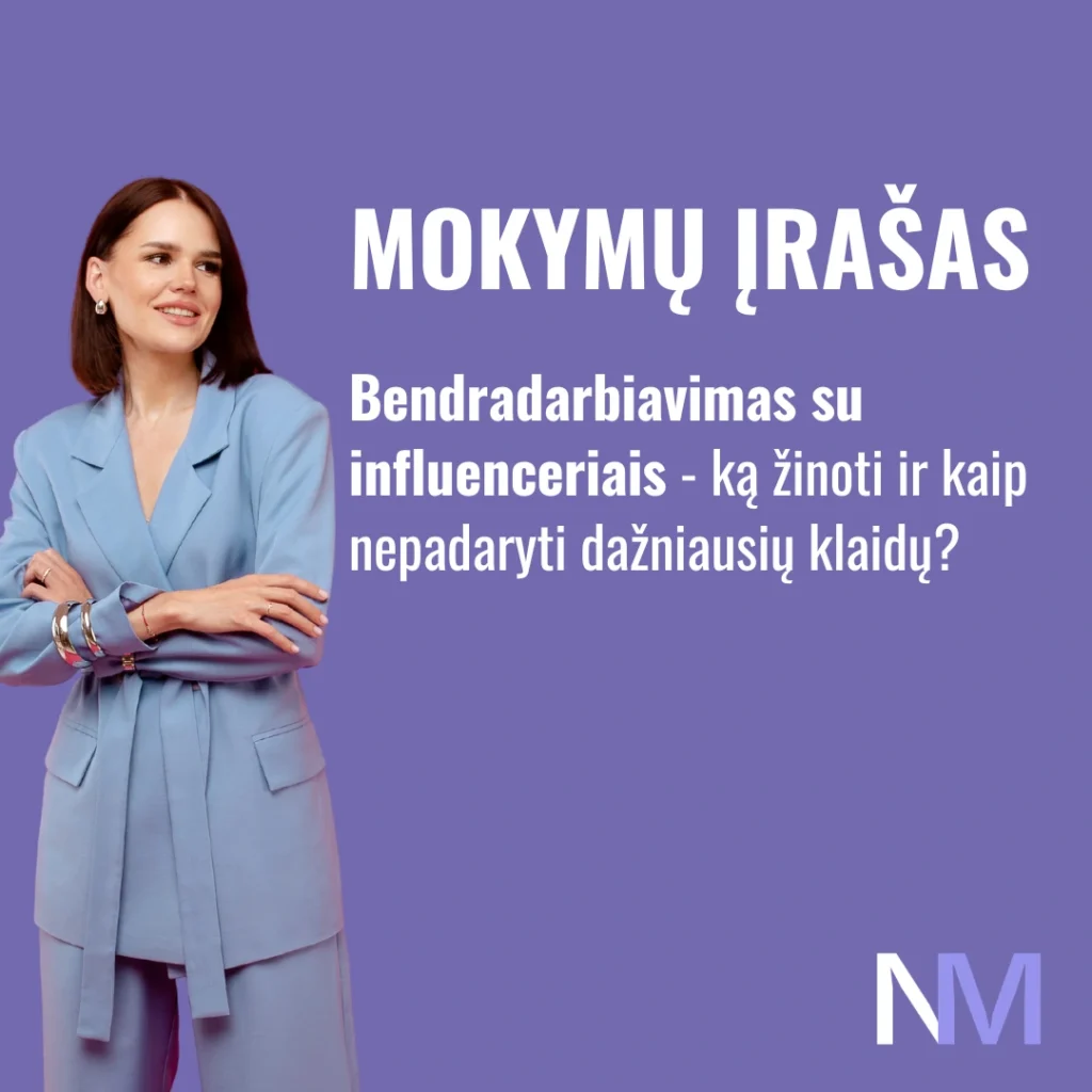 Marketingo akademija mokymai apie influencerius