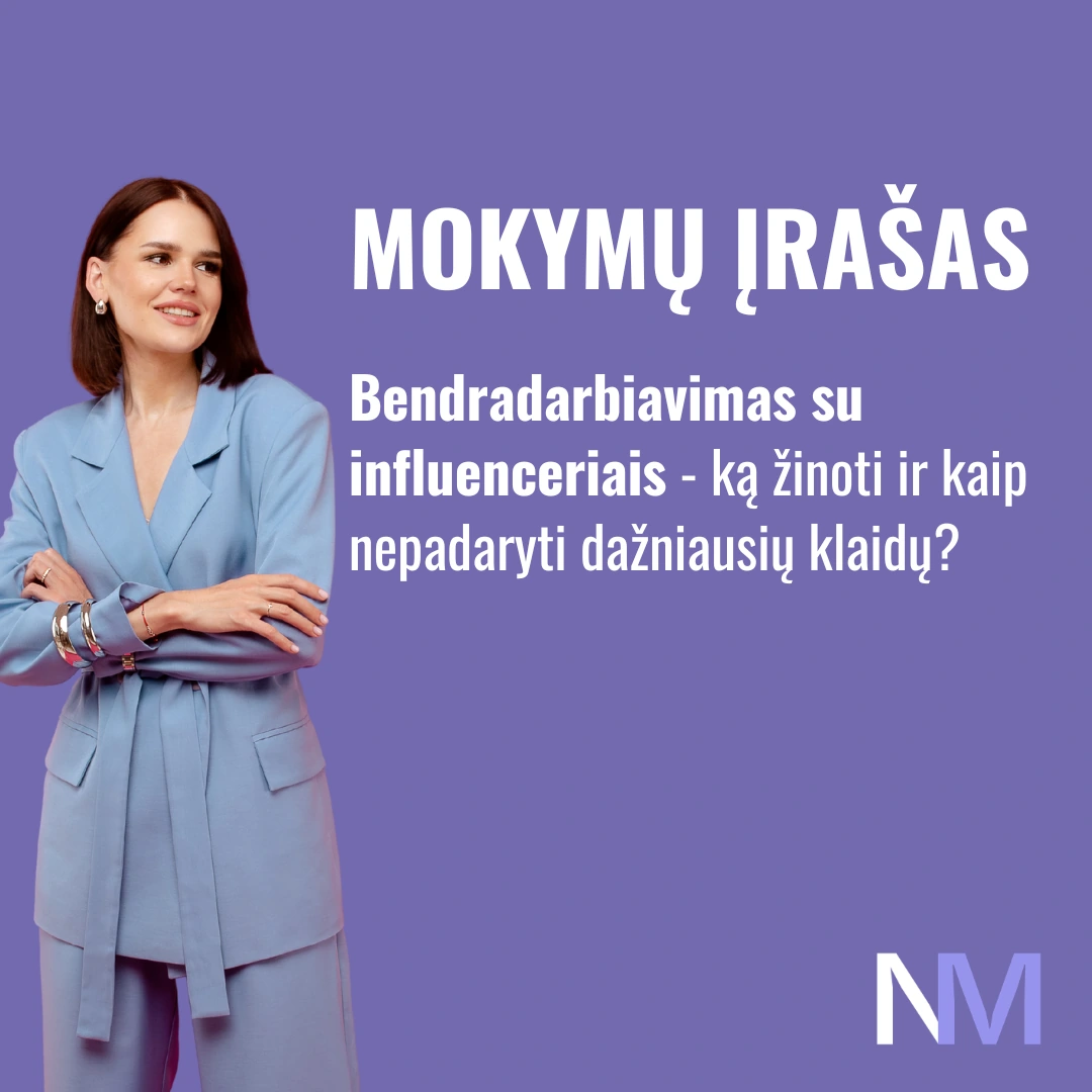 Marketingo akademija mokymai apie influencerius