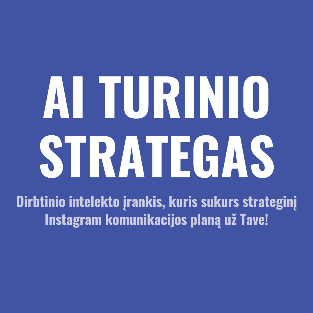 AI turinio strategas