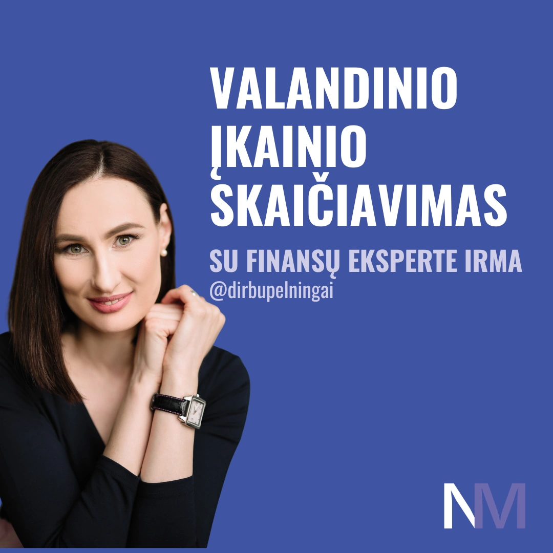 kaip skaičiuoti valandinį įkainį